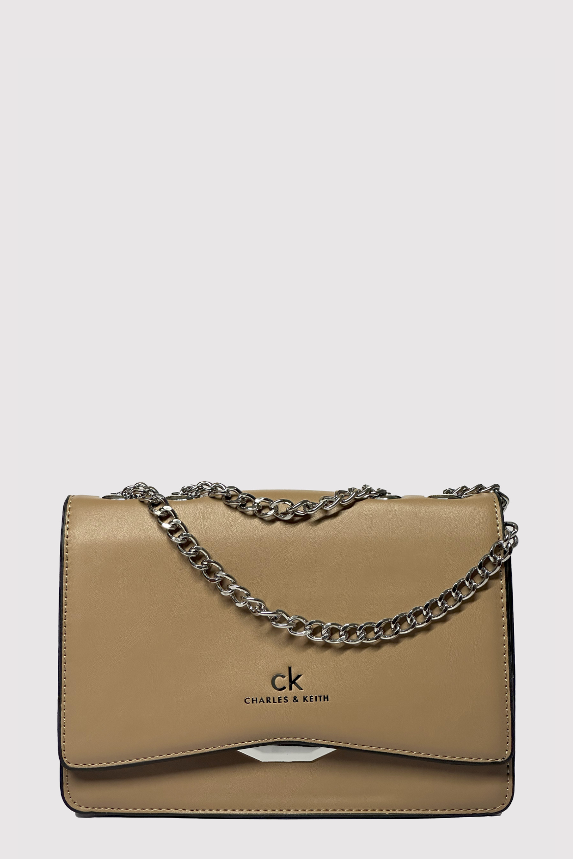 CK Handbag Unicolor with Silver Chain