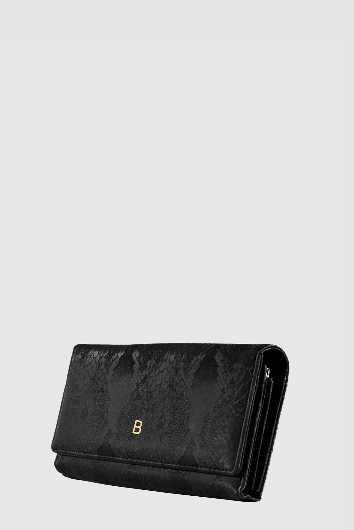 B Black Handheld Ladies Clutch - Image 2