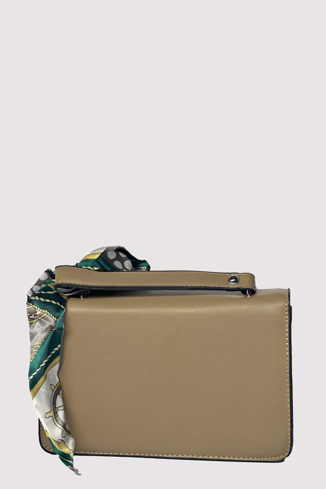 CK Handbag with Front Silver Flap Slit & Ribbon - Image 3